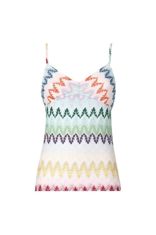 Zig zag lace tank top — packshot