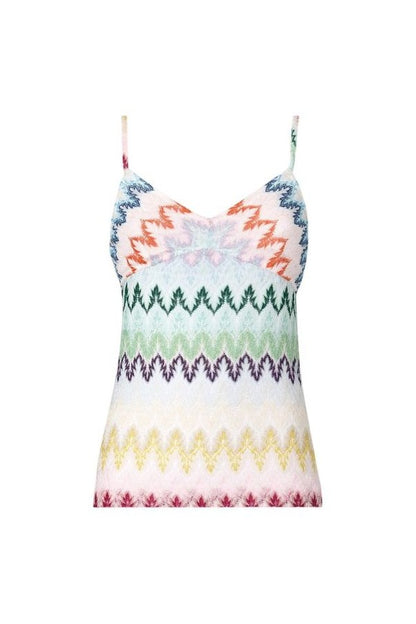 Zig zag lace tank top — packshot
