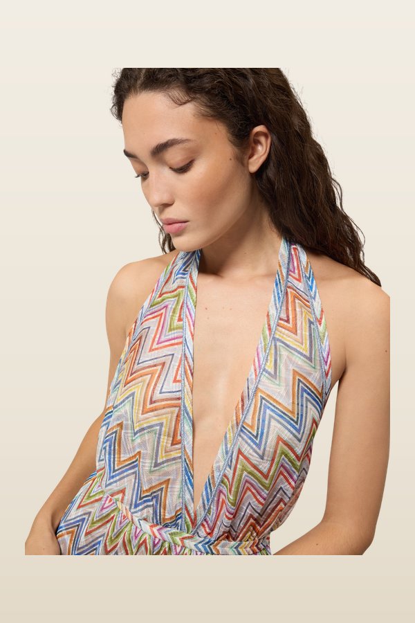 Zig zag tulle cover-up mini dress — carry 4