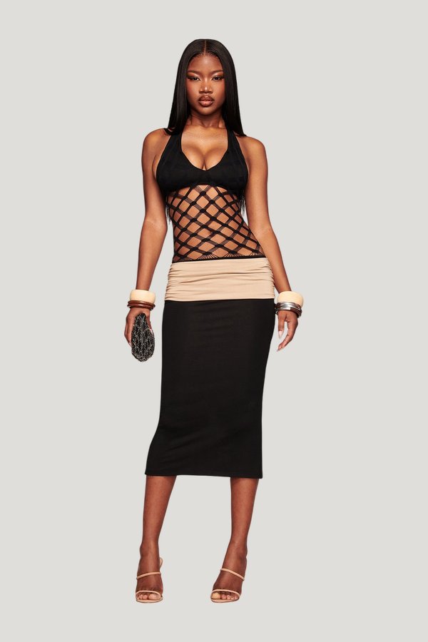 Zoreen Midi Dress — model front