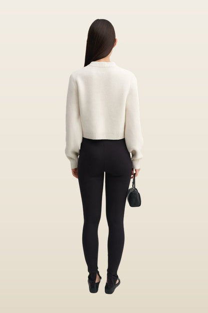 Zozo cardigan, — model back